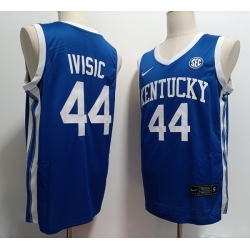 Men Kentucky Wildcats #44 Zvonimir Ivisic Blue Stitched NCAA Jersey