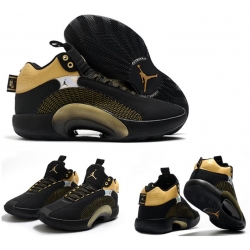 Jordan 35 Men Shoes Black Gold
