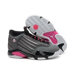 Air Jordan 14 Shoes 2015 Womens Grey Pink