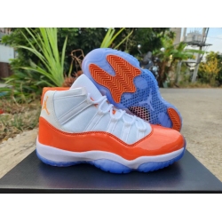Air Jordan 11 White Orange Men Shoes