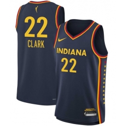Men Indiana Fever Caitlin Clark #22 Navy Blue Stitched Basketball WNBA Jersey