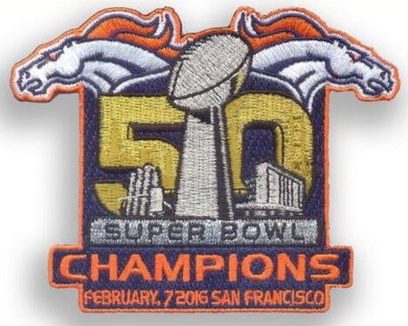 NFL Broncos 50 Super Bowl Patch Biaog 4