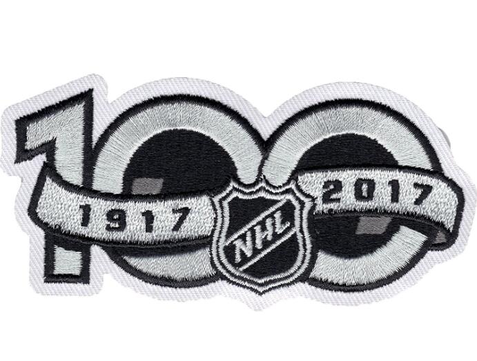Men Vancouver Canucks NHL 100th Anniversary Patch Biaog