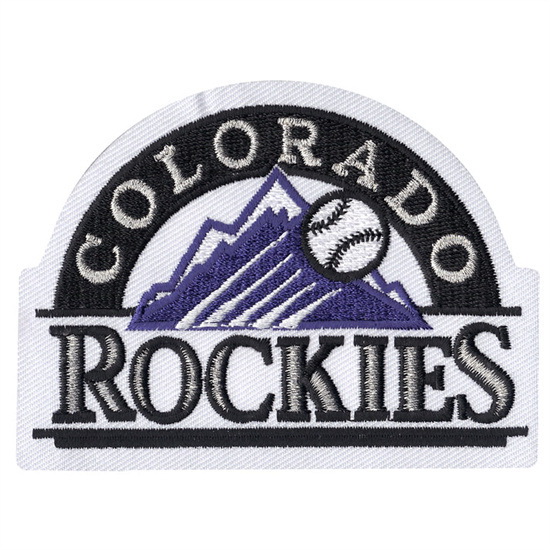 Men Colorado Rockies Team Sleeve Jersey Patch Biaog