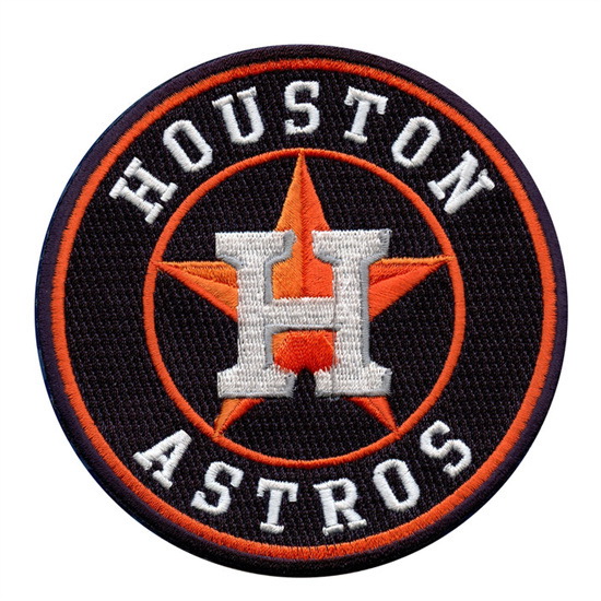 Men Houston Astros Team Logo Alternate Jersey Sleeve Patch Blue Biaog