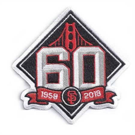 Youth 2018 San Francisco Giants 60th Anniversary Jersey Patch Biaog