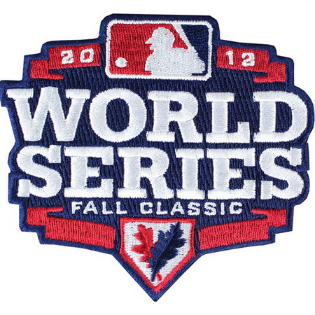 Youth 2012 MLB World Series Logo Jersey Sleeve Patch Fall Classic Detroit Tigers vs. San Francisco Giants Biaog
