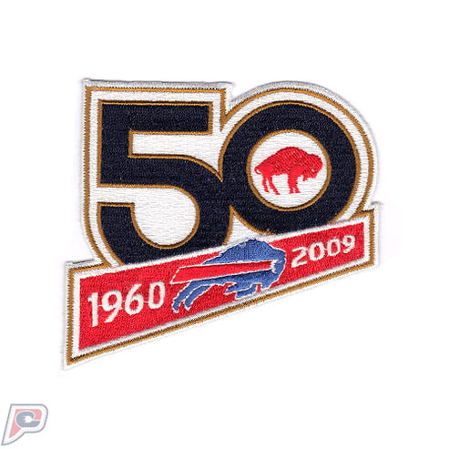 Buffalo Bills 50th Team Anniversary Jersey Patch 2009 Biaog